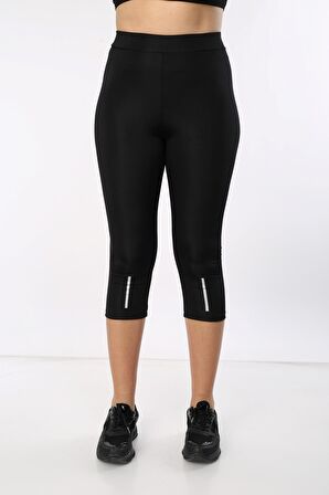 neslice Kadın Siyah Reflektörlü Tayt L-SİYAH