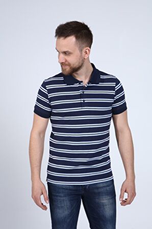 neslice Erkek Lacivert Polo Yaka T-shirt XL-LACİVERT