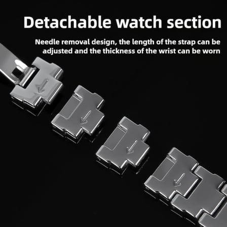 Rongep [Irregular Steell] Xiaomi Mi Band 10/9/8 ile Uyumlu Çelik Kordon [Kısaltma Aparatlı] Paslanmaya Dayanıklı Smart Band 10 Kordonu Katlanır Kelebek Toka Mekanizmalı Mi Band 10 Kordon