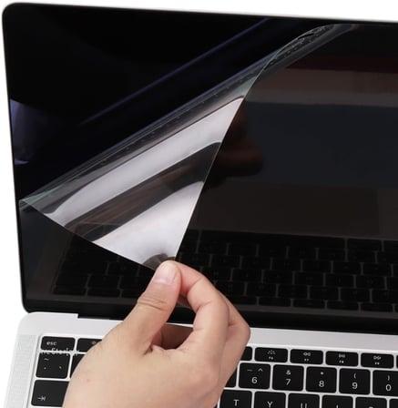 MacBook Air 13 inç Uyumlu Parlak Şeffaf Ekran Koruyucu Net Görüntü Retina Koruma USB-A Nesil A1369 A1466 Şeffaf