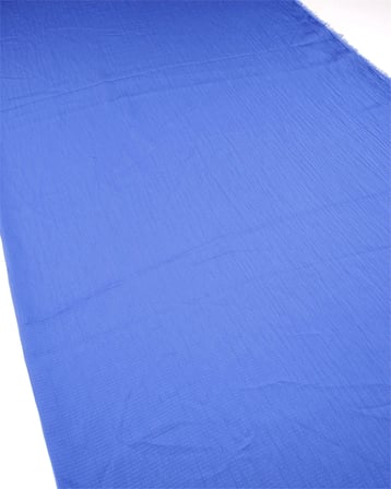 Saks Mavisine Yakın İnce Bürümcüklü Viskonlu Dokuma Kumaş Gömleklik & Elbiselik 140x200cm