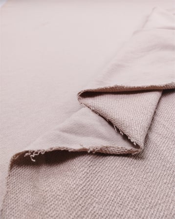 Bej Renk Pamuklu Yumuşak Dökümlü İki İp Penye Kumaş Eşofmanlık & Sweatshirtlük 180x100cm
