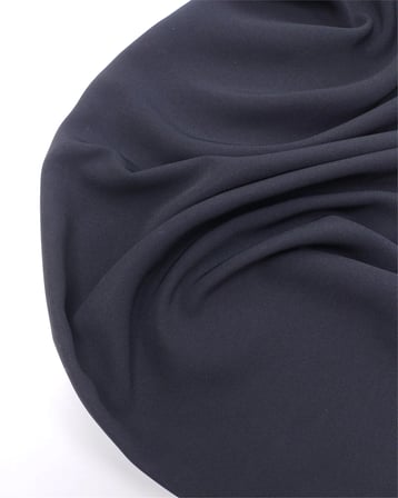 Siyah İnce Dökümlü Krep Benzeri Dokuma Kumaş Elbiselik & Bluzluk En: 140cm