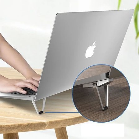 Mini Laptop Standı Masaüstü Laptop Tutucu Laptop Standı Portatif Yapışkanlı Laptop Standı set