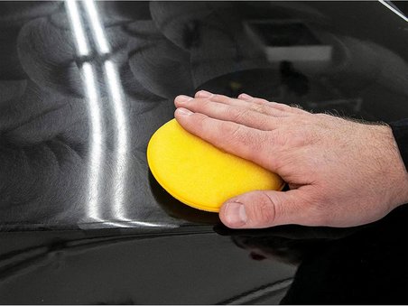 - 4 Adet Pasta Cila Wax Pedi Süngeri, Araba ve Torpido Parlatma ve Temizleme Aplikatörü
