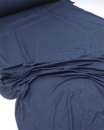 Lacivert İnce Süprem Penye Kumaş Tişörtlük & Elbiselik En: 160cm