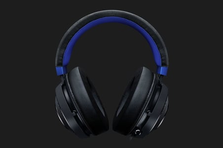 Kraken Konsol için - Kablolu Konsol Oyun Kulaklığı (Özel Ayarlı 50mm Sürücüler, Soğutma Jeli İçeren Kulak Yastıkları, Geri Çekilebilir Mikrofon, Çapraz Platform) Siyah-Mavi