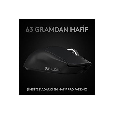 Logitech G PRO X Superlight Hero Siyah Kablosuz Oyuncu Mouse - TEŞHİR