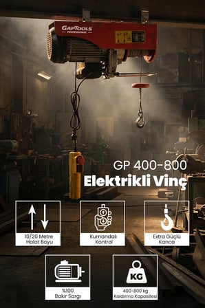 Elektrikli Vinç 400\800Kg GP400x800