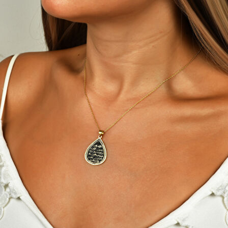 Kıtmir Duası Gümüş Kolye - Rose