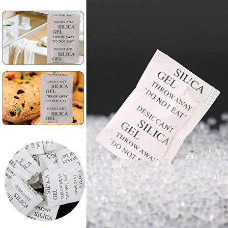 5 Gr 500 Adet Silikajel Nem Alıcı Silika Jel Rutubet Önleyici Küf Giderici Silica Gel