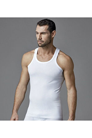 Eros Erkek Beyaz Compact Sporcu Atlet 2li Paket Ers002