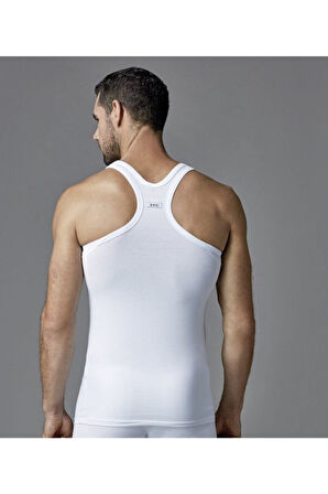 Eros Erkek Beyaz Compact Sporcu Atlet 2li Paket Ers002