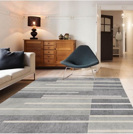 Patchwork Punto Kaymaz Tabanlı Yıkanabilir Antibakteriyel Dijital Baskı Halı Yolluk, PW-8177-PNT-160X200