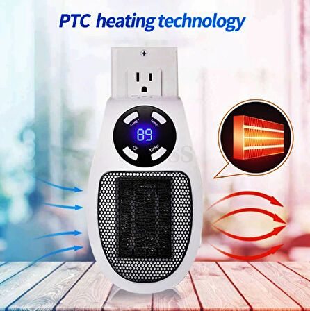 Mini Isıtıcı Taşınabilir El Isıtıc 500W Isıtma Fan Ev Oda Isıtıcı Priz Tipi Elektrikli Isıtıcı