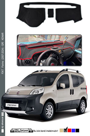 Fiat Fiorino Torpido Koruyucu 2007-2024 Arası Modele Özel - Gri Kenar