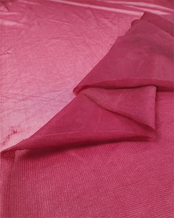 Bordo İnce Hafif Parlak Enine Esnek Tül Kumaş Elbiselik & Bluzluk En: 130cm
