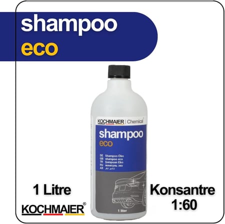 shampoo eco Oto Araç Cilalı Fırçalı Şampuan Temizleyici Kopüklü Snow Foam Yıkama Konsantre 1:60 (1 Litre)