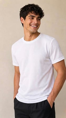 Erkek/Unisex desenli Bisiklet Yaka Basic T-shirt