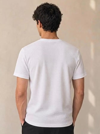 Erkek/Unisex desenli Bisiklet Yaka Basic T-shirt