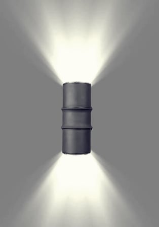 Çiftli Çağlayan Aplik IP54 Dış Mekan Zita Beyaz, Günışığı, Yeşil, Turuncu Işık Bahçe Aydınlatma Duvar Apliği + 2 Adet Gu10 Led Ampul (Beyaz)