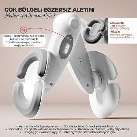 RELAXUS İç Bacak Egzersiz Aleti Thigh Master Kegel Cihazı Pelvik Taban Kas Aleti Kalça ve Kol Sıkılaştırıcı