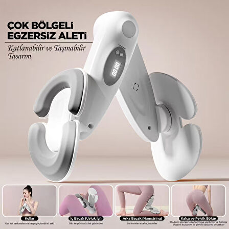 RELAXUS İç Bacak Egzersiz Aleti Thigh Master Kegel Cihazı Pelvik Taban Kas Aleti Kalça ve Kol Sıkılaştırıcı