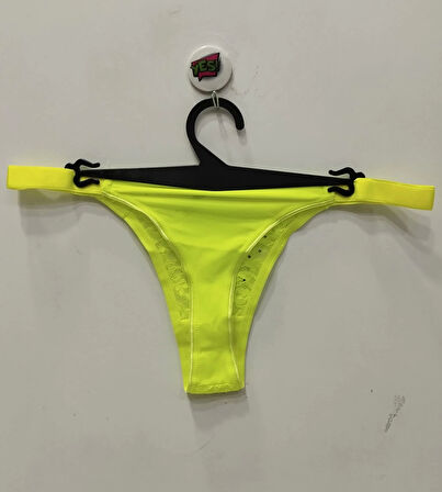 Tılsım Lingerie Serpme Taşlı Neon Sarısı Sütyen Takımı - 106