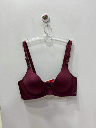 F.K Desteksiz Lazer Kesim Bordo Sütyen - 662