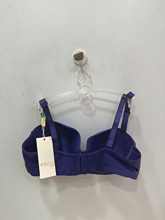 Belvü Kadın C Cup Straplez Dolgusuz Mikro Kumaş Lacivert Sütyen - 1110