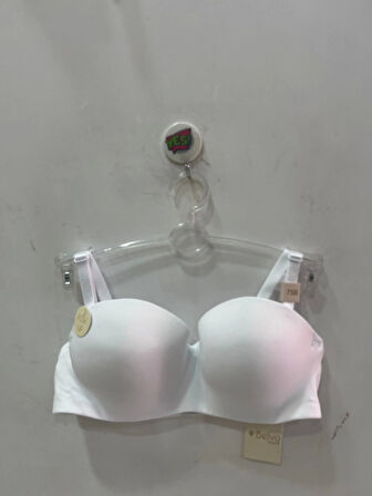 Belvü Kadın Straplez Dolgusuz Mikro Kumaş Beyaz Sütyen - 1110