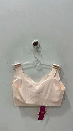 Kadın Lazer Kesim Pedli Seamless Bralet Sütyen Pudra - 301