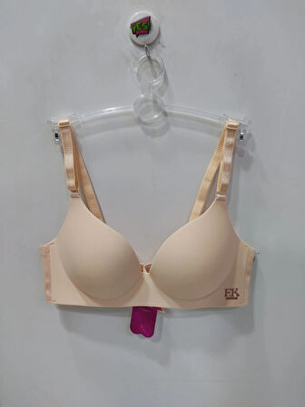 FK Lazer Kesim Desteksiz ve Balensiz Sütyen-Ten