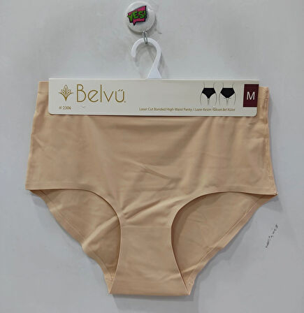 Belvü Kadın Yüksek Bel Lazer Kesim Ten Külot