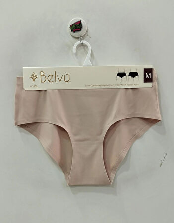 Belvü Kadın Lazer Kesim Hipster Açık Vizon Külot