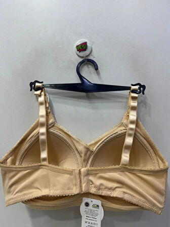 Nergiz Kadın Desteksiz Toparlayıcı Dantel Detaylı Ten Sütyen