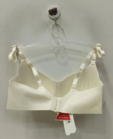 F.K Kadın Desteksiz ve Balensiz Yumuşak Ekru Sütyen