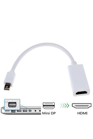 Macbook Uyumlu Mini Displayport Dönüştürücü Hdmı Çıkışlı