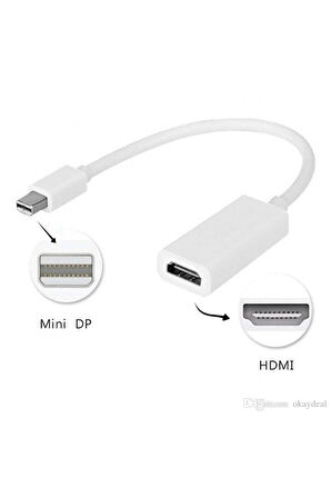 Macbook Uyumlu Mini Displayport Dönüştürücü Hdmı Çıkışlı