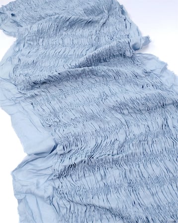 Pastel Açık Mavi Gipeli Esnek İnce Viskonlu Dokuma Kumaş Elbiselik & Bluzluk En: 40cm