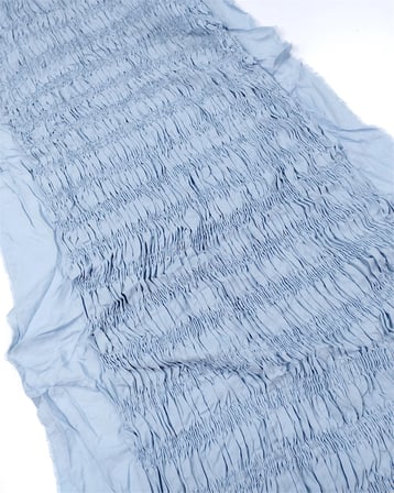Pastel Açık Mavi Gipeli Esnek İnce Viskonlu Dokuma Kumaş Elbiselik & Bluzluk En: 40cm