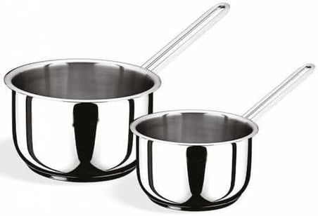 1 adet 12cm 18/10 Çelik Sütlük-Sos Tavası 304 kalite Paslanmaz Çelik Yemek Isıtma Yumurta haşlama Kabı