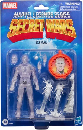 Legends Serisi Gizli Savaşlar Buz Adam, X-Men Retro Çizgi Roman Koleksiyonluk 15 cm Kalkanlı Aksiyon Figürü