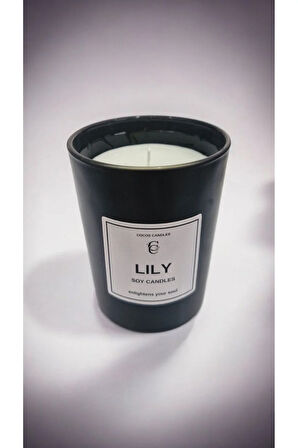 Lavanta Kokulu Cam Bardakta %100 Doğal Soya Mum (6 cm)