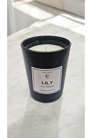 Lavanta Kokulu Cam Bardakta %100 Doğal Soya Mum (6 cm)