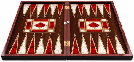 Star Tavla Platin Sedef Büyük Boy 12 mm MDF Kasa, Parlak Selefon Kaplama, Çizilmeye Karşı Dirençli Coex Kaplama Mıknatıslı Kapama Şık ve Kaliteli Sağlam