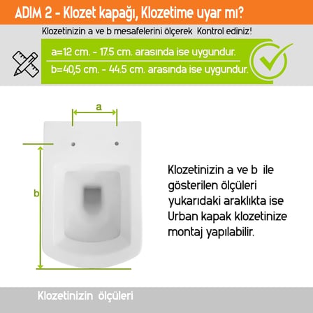Urban Yavaş Kapanan Klozet Kapağı