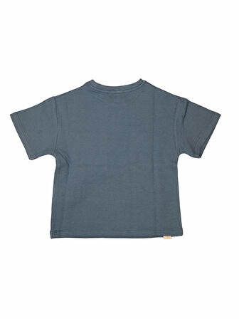 SCE-1438 SERBEND KIDS CEPLİ OVERSİZE ERKEK ÇOCUK TİŞÖRT