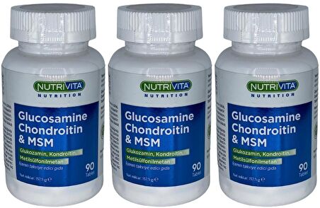 Glucosamine Chondroitin Msm 3x90 Tablet Glukozamin Kondroitin