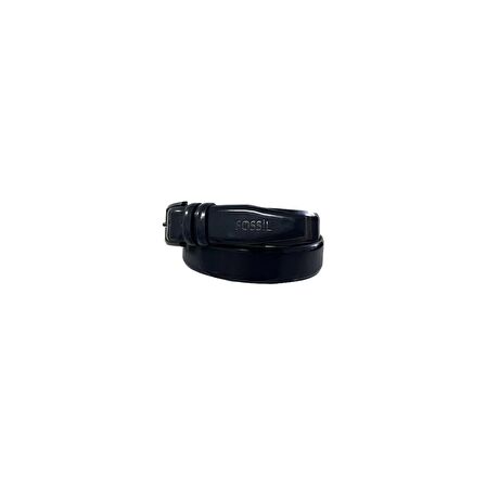 Fossil Lacivert Klasik 3,5 cm Erkek Kemeri-130CM